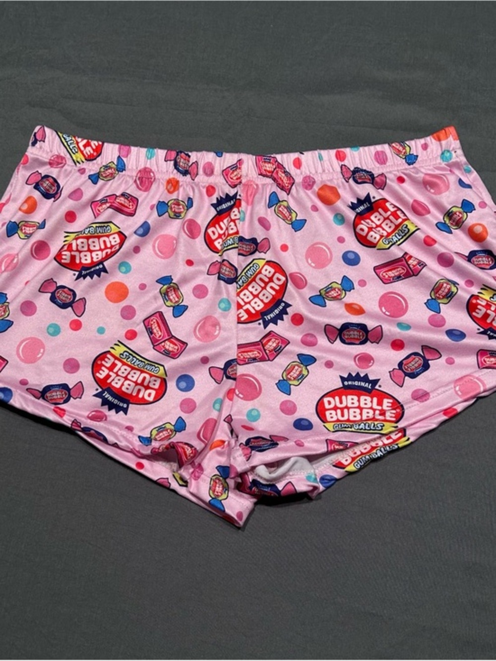 Dubble Bubble Gumballs Pink Pajama Lounge Sleep Shorts
